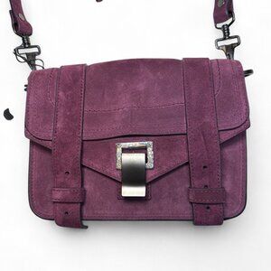 PROENZA SCHOULER PS1 Suede Mini Crossbody Purple NWT